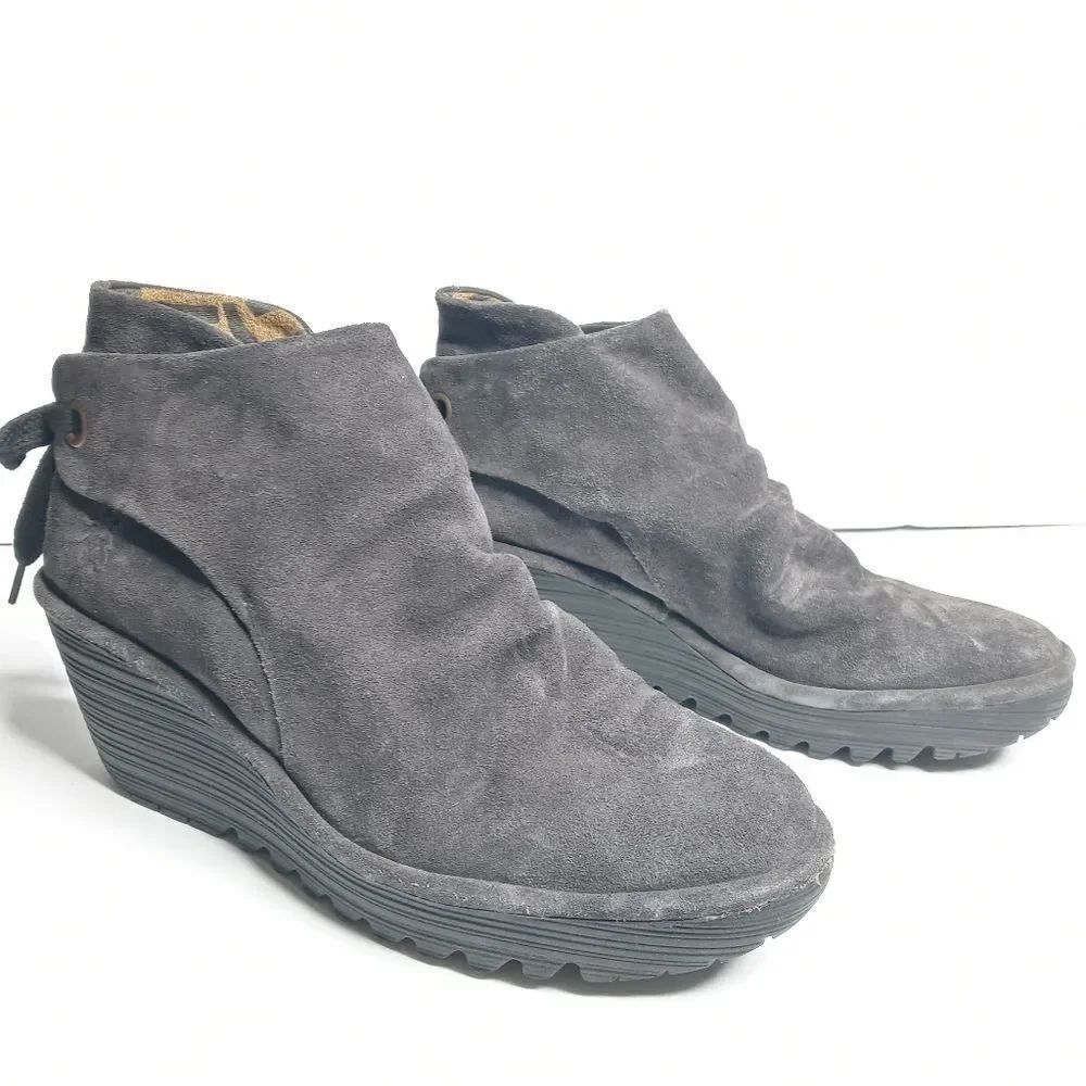 Fly London gray boots size 41 - Picture 2 of 9